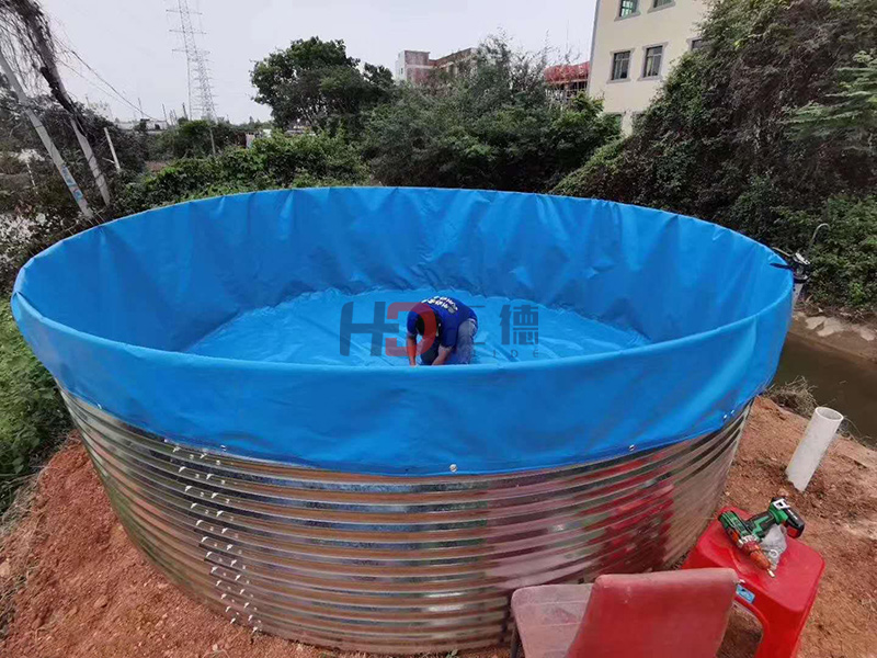 湖北圓形鍍鋅板水產品養殖池