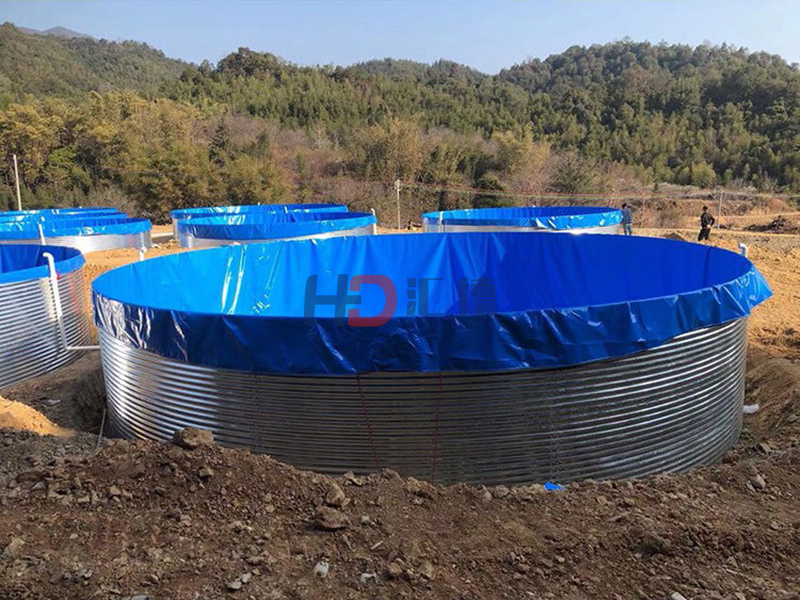 湖北圓形鍍鋅板水產品養殖池1