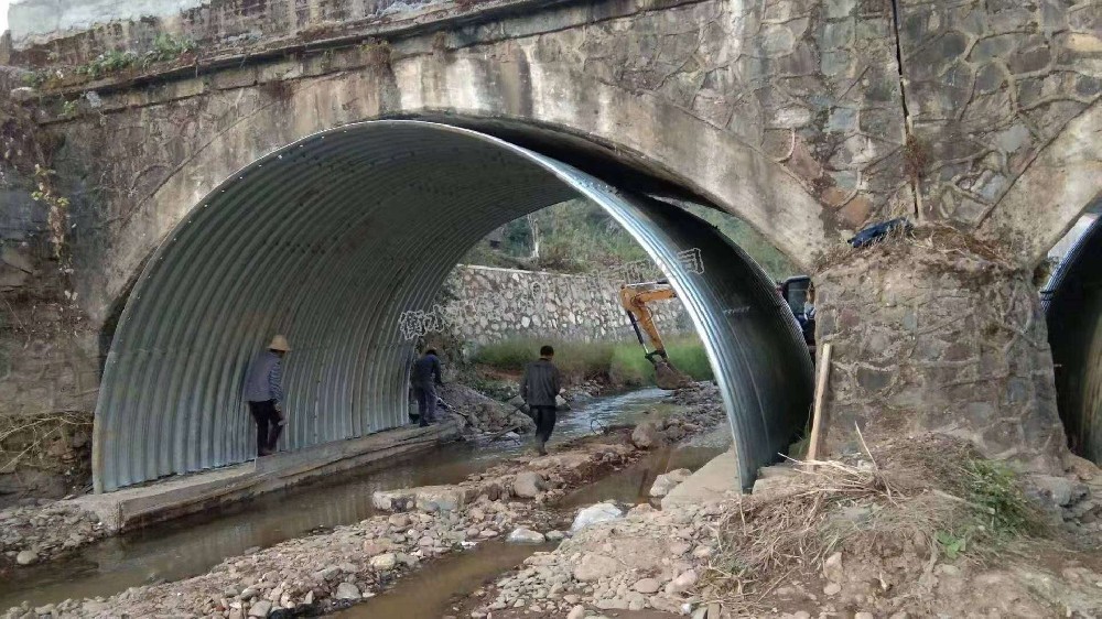 金屬波紋涵管施工優點